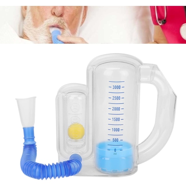 3000 ml spirometri andningsövning, andningstränare, andningstränare för vitalkapacitet, lungbröst