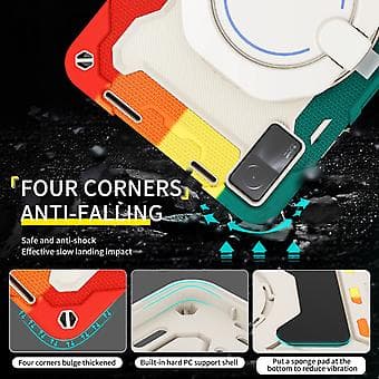 Silikoni + PC Tabletin Kotelo Xiaomi Redmi Padille (Tummansininen)