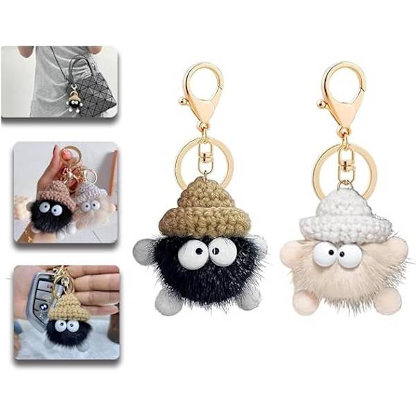 Kawaii bamse nøglering til kvinder, nøglering til kvinder, bling bamse nøglering, nøgleringssæt,