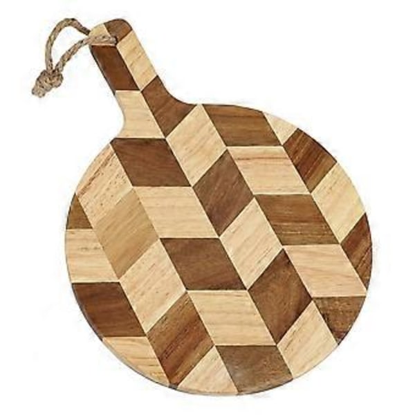 Skärbräda i akaciaträ 25x35 cm - Vändbar serveringsbräda