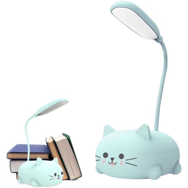 Mini USB Kattelampe - Søt Dyre LED Nattlys - Leseseng Øyepleie 360° Justerbar, Bærbar Nig