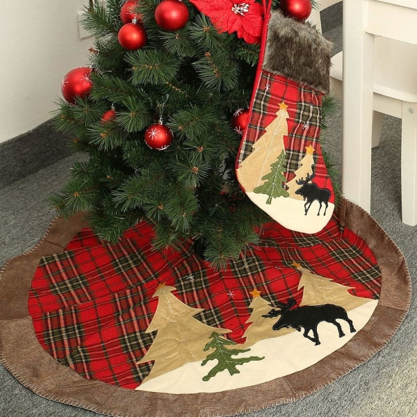 Christmas Tree Skirt, Tree Foot Cover, 105cm/41 Inch Christmas Tr