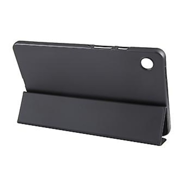 Trefaldigt Läderfodral för Samsung Galaxy Tab A9 (Svart)