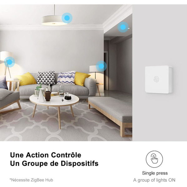 Zigbee trådløs lyskontakt, skab smarte scener, udløs Connec