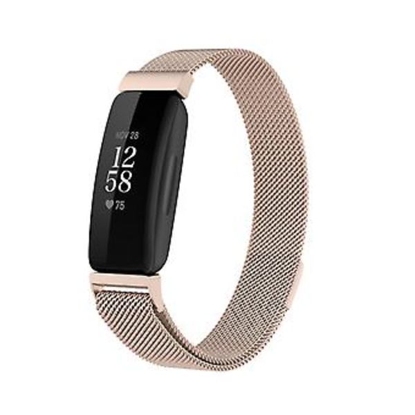 Fitbit Inspire 2:lle Milanese-ranneke L (Samppanjakulta)