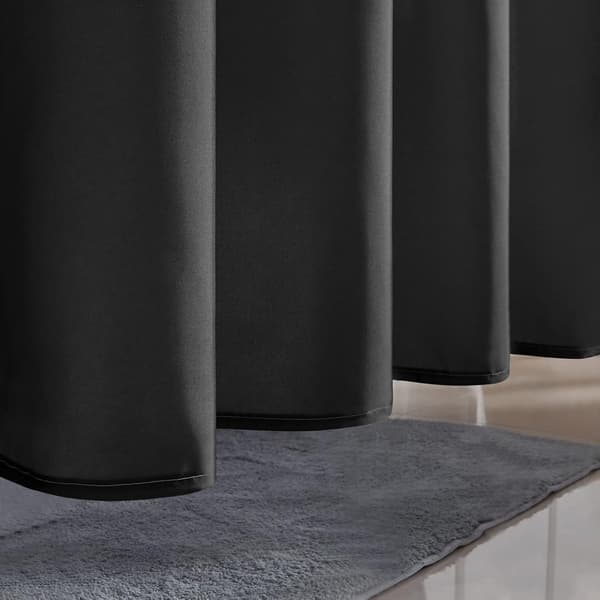 120*200cm, duschdraperi, anti mögel svart gradient tyg, machi