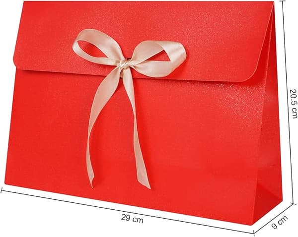10-pack presentpåsar med rosett och eleganta band för bröllopsgåvor
