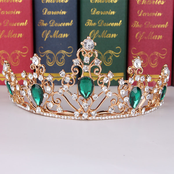 Cubic Zirconia Bryllupstiara til Brud & Blomsterpiger - Prinsesse
