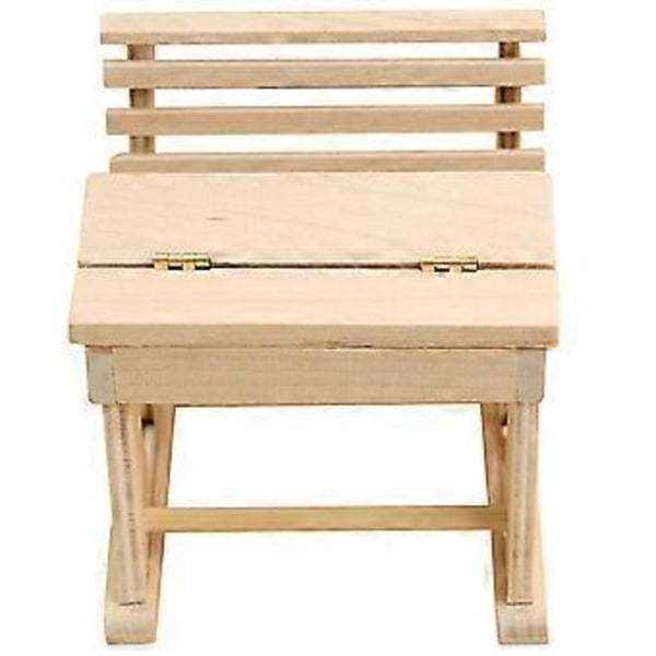Mini Skrivbordsfigur Docka Skolbord Staty Miniatyr Klassrum Skrivbordsmodell Mini Husdekoration