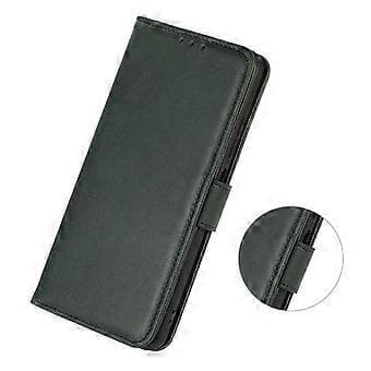 För Samsung Galaxy S23 FE Stativ Telefonfodral PU Läder Kohud Textur Telefon Plånboksfodral (Stil C)