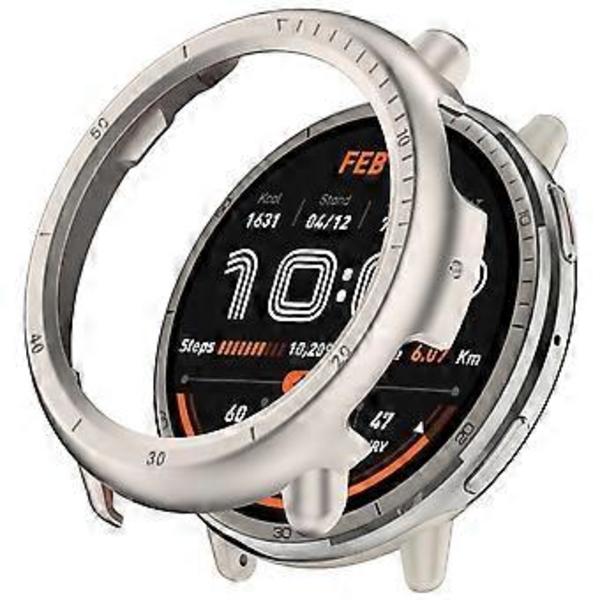 Smartwatch Rammebeskytter Semi Shell Ridsefast Hus Antiridse Cover Ærme Etui Stødsikker til Active 2 A2437 Sort (Sort)