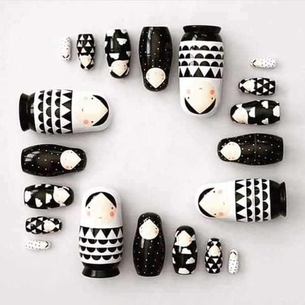 5 Lags Træ Nesting Dukker Matryoshka Russiske Dukker Matryoshka