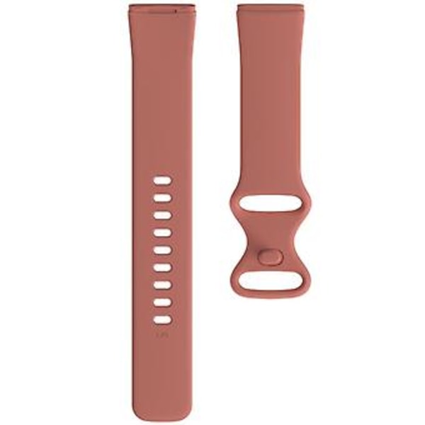 För Fitbit Versa 3 / Sense Silikonarmband Storlek: L (Rosa)