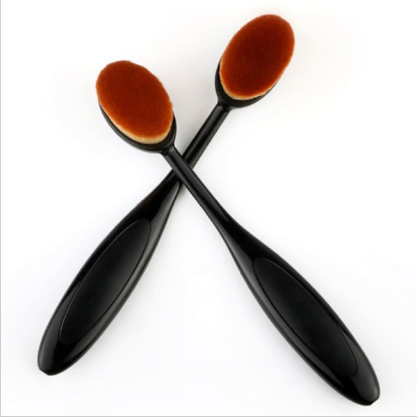 Oval Foundation Brush Stor Tandbørste Makeup Børster Hurtig Flawless