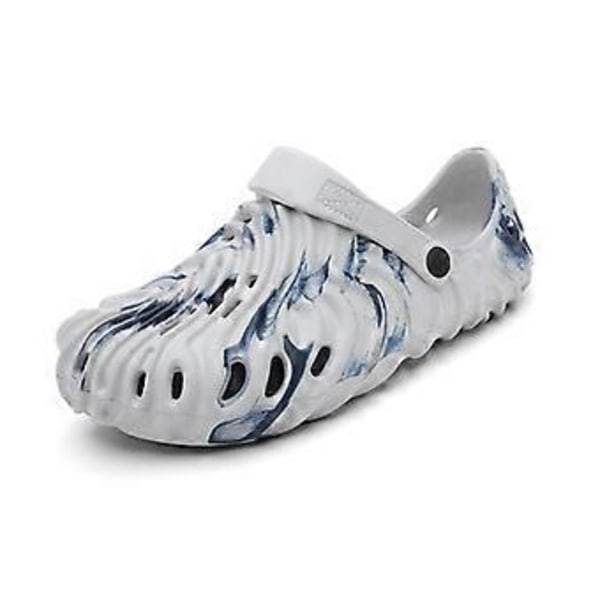 Crocs för vuxna, Strandtofflor, Sommartofflor för vuxna par, Crocs för män och kvinnor (43 grå)