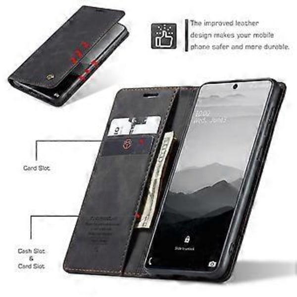 CASEME 013 Series Flip Wallet Läderfodral för Samsung Galaxy A71 (Stil A)