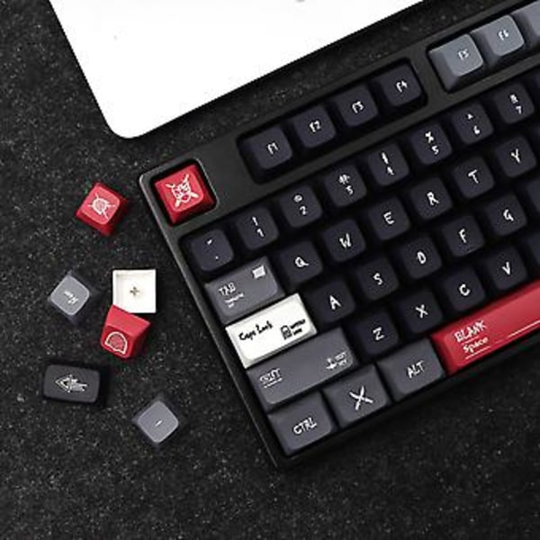 133 Taster PBT Keycaps 6.25U 7U Delt Mellomromstast for Mekanisk Tastatur Diy Keycap
