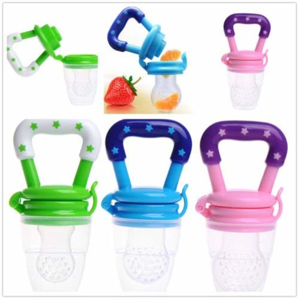 Baby Fruktmatare Napp 3-pack - Färska Matmatare - Silikonnapp