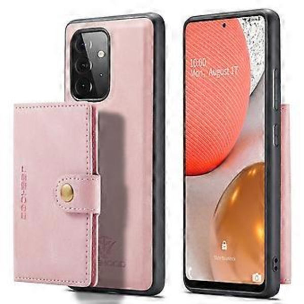 Retro Magnetisk Avtakbar Etui For Samsung Galaxy A72 5G (Rosa)