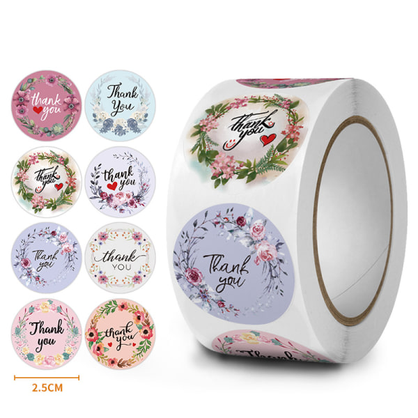 （1000 st） Tack-etiketter 2,5 cm 23