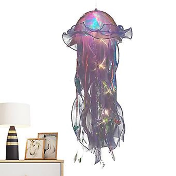 DIY Manetlampa Lykta Sjöjungfru Party Manet Ljuslykta Dekor (Lila)