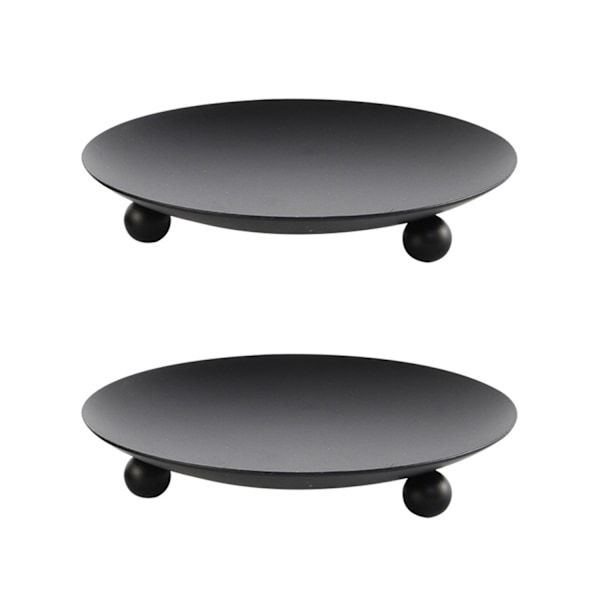 2-pack Romantisk Aromaterapi Ljusstake Järnfat Bas