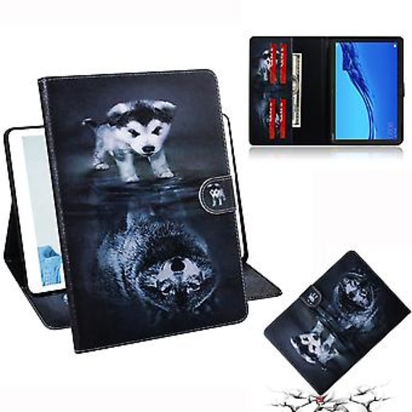 Nahkainen kotelo Huawei MediaPad M5 10.1:lle, musta