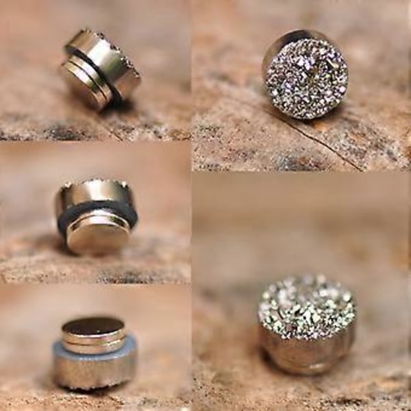 Terapi Øreringe Magnetterapi Germanium Øreringe Lymfedrænage Øreringe, 50% Tilbud (8mm Sort)