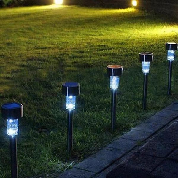 Sæt med 2 solcelle LED-havebelysning