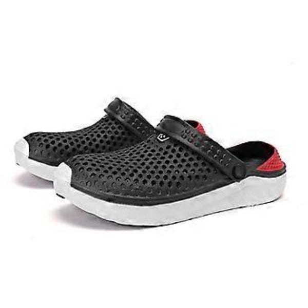 Unisex Badesandaler Tyk Sål Hjemmesko Vandtætte Skridsikre Sandaler Flip Flops Til Kvinder Mænd (38 Sort)