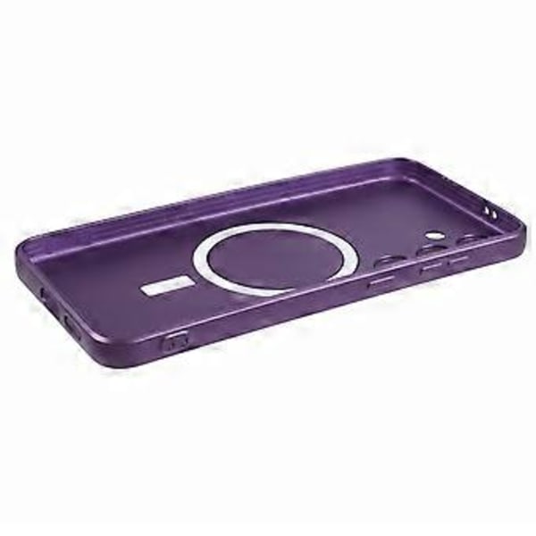 Samsung Galaxy S24+ -kotelo, jossa on linssin suojakalvo, MagSafe-yhteensopiva kumipinnoitettu TPU-puhelimen suojakotelo (tyyli C)