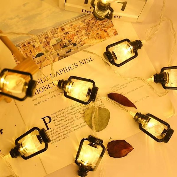 LED parafinlampe retro hestelampe jul utendørs bar hage seng