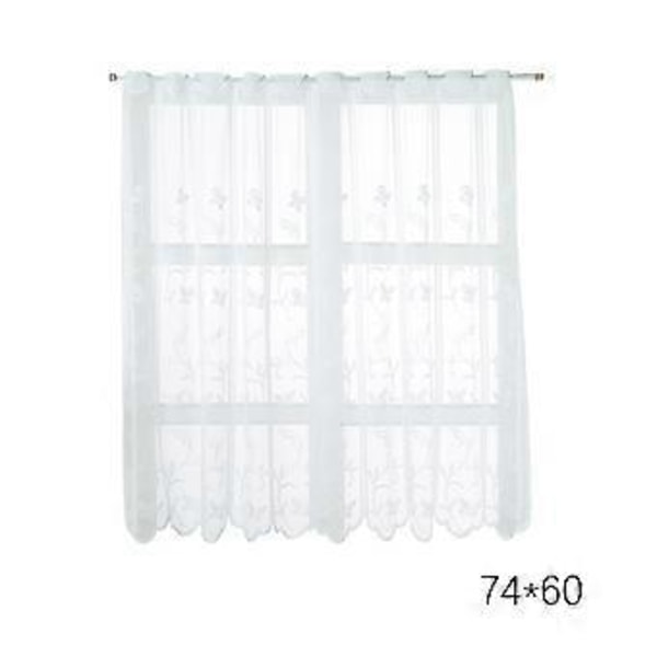 Tyll Bakgrunn Draperinger Gardin Multifunksjonell Vindusgardin for Soverom Kjøkken Dekor (74*60)