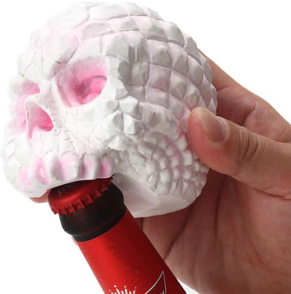Elektrisk Corkscrew Skull Flaskeåbner Halloween Ølflaske Kapsel