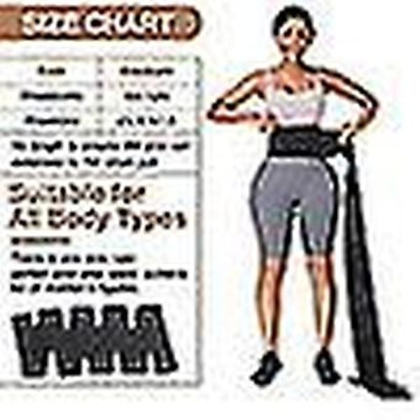Midjetrener for kvinner Snatch Bandasje Mage Svette Wrap Plus Size Trening Midje Trimmer for Gym Sport (3M)