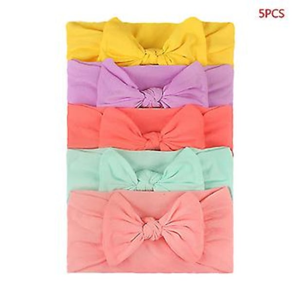 Elastic Bows Baby Headband Bowknot Hair Band Stretch Knot Headwrap Headband (Style B )