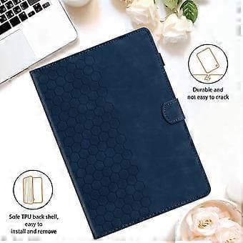 Uritettu PU-kotelo Samsung Galaxy Tab A9:lle (Sininen)