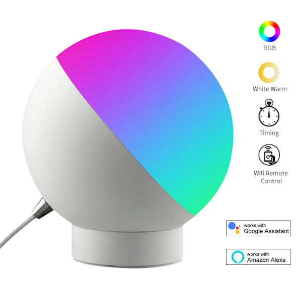 Barnens flerfärgade smarta lampa led smart induktion ögonskydd