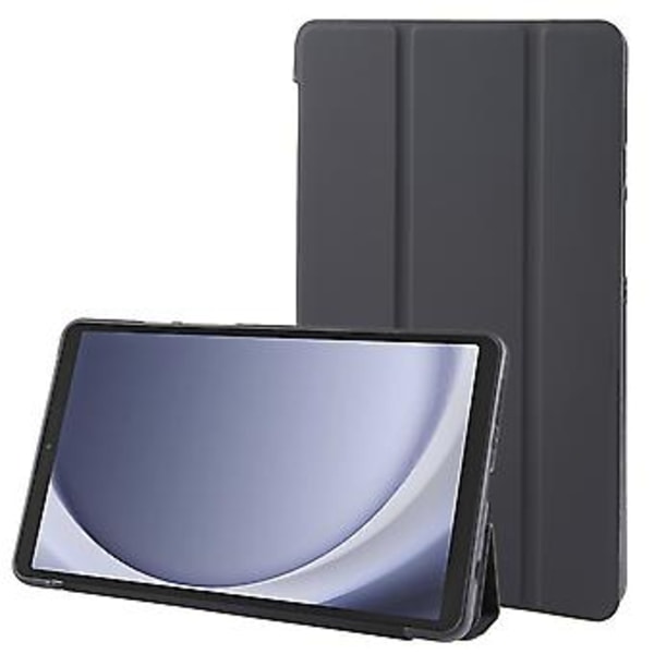 Tri-fold Læder Tablet Etui Til Samsung Galaxy Tab A9 (Sort)