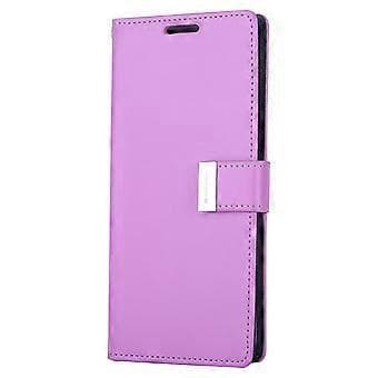 Lærveske for Galaxy S20 Ultra (Lilla)