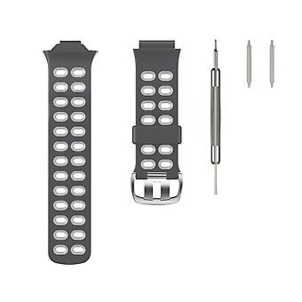 Til Garmin Forerunner 310XT Silikon Urrem (Lysegrå)