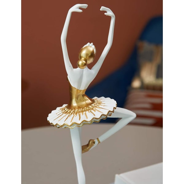 Dansös Staty Dekor Figur Figur Kvinna Skulptur Harts Yoga Konst