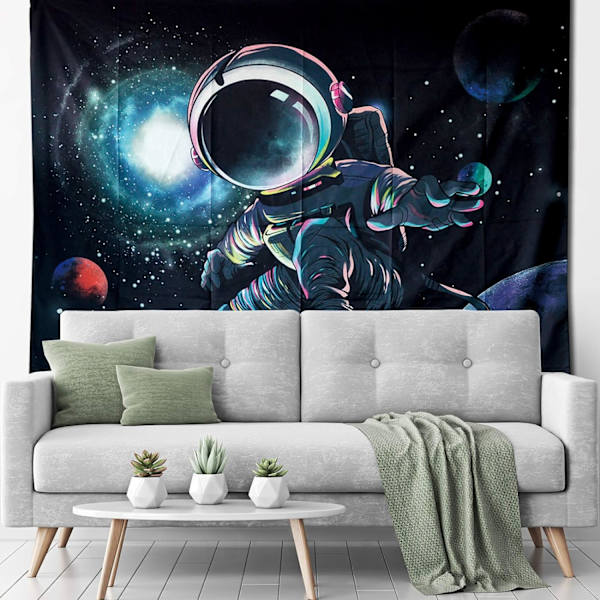 Mandala-seinävaate, galaksiseinävaate, astronauttiseinävaate lapsille ja miehille