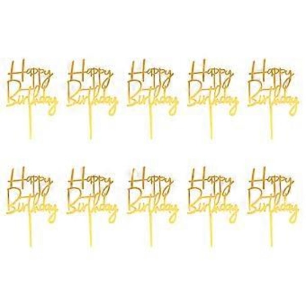 10 stk. Cupcake Dekoration Baby Fødselsdagskage Pynt Festkage Pynt Skinnende Kage Pynt Kage Fotografi Pynt Dessert Toppers