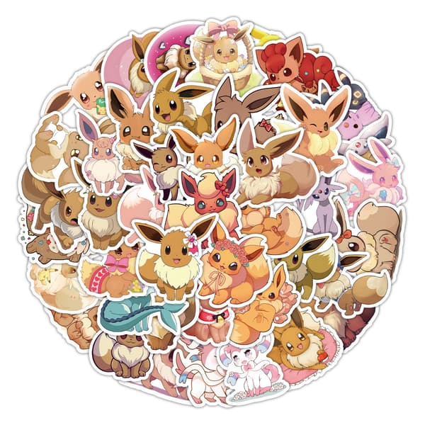 50 animerte klistremerker (stil 55)