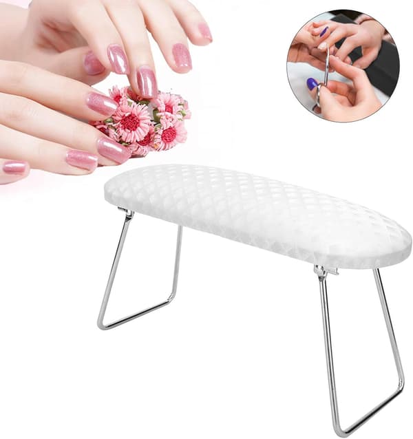 Nagelarmstöd Kudde Nagelkonst Handkudde Fällbar Manikyr Hand
