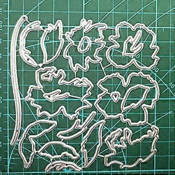 Smuk Blomst Metal Skæreforme Håndlavet Stencil Børn Voksne DIY Håndværk
