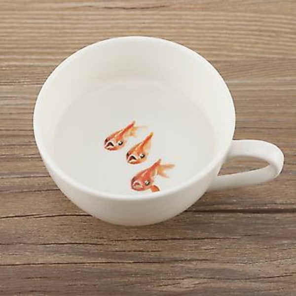 Fascinerende 3D Gullfisk Klistremerke DIY Simulert Fisk Landskap Klistremerke 4 stk Selges (022)