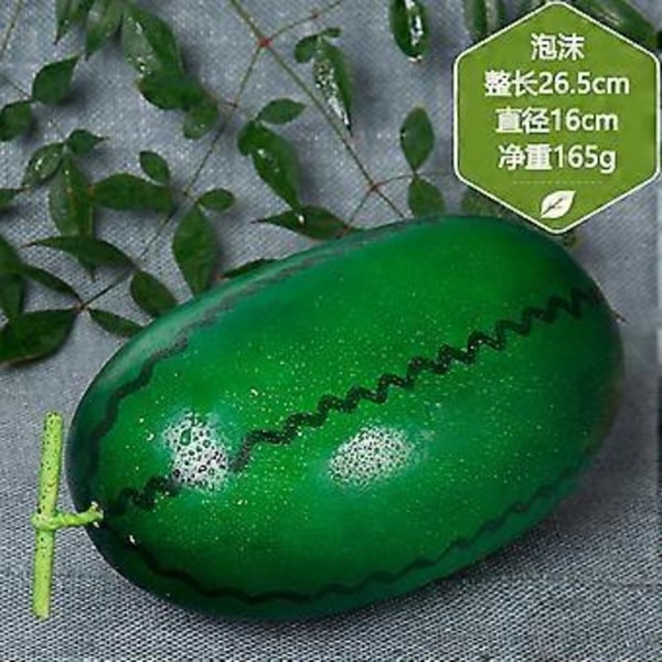 Vandmelon Model Kunstig Vandmelon Model Supermarked Dekorativ Frugt Rekvisit