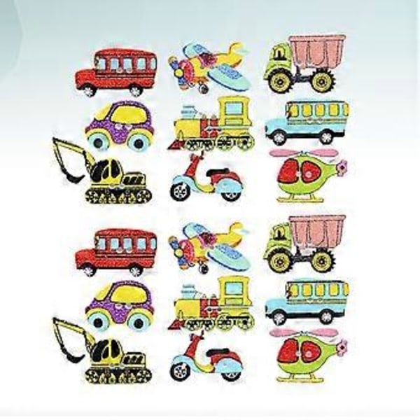 100 stk. DIY Fargede Knapper Transport Tema Knapper Treknapper Håndlagde Håndverksknapper Blandet Farge